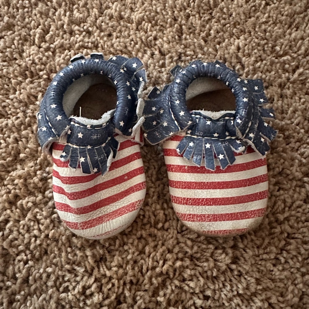 Patriotic Stars and Stripes Kids Shoes - 2